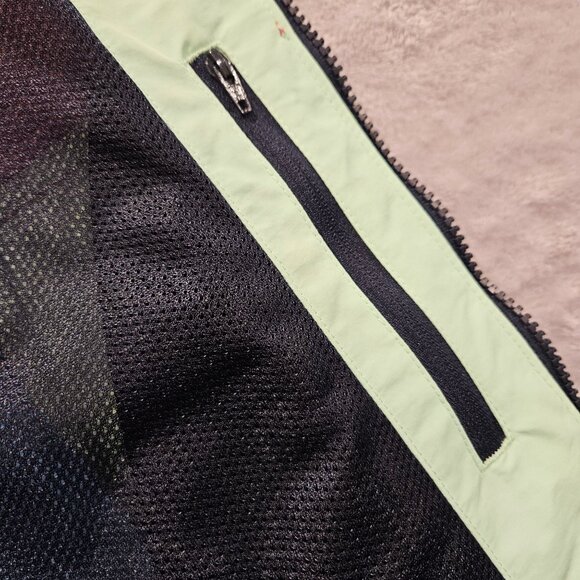 Lands End Jacket Mens Large colorful retro hipster wind breaker beachy coastal - Picture 16 of 16